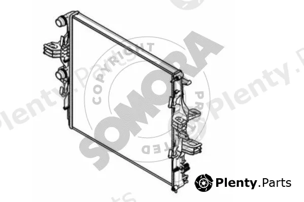 Somora 086340A — Radiator, engine cooling