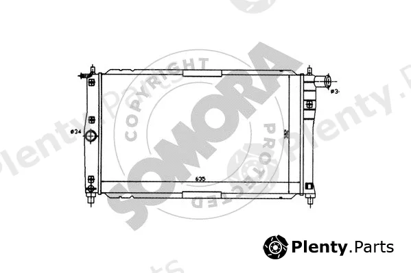 Somora 061040 — Radiator, engine cooling