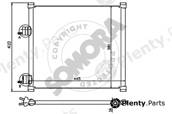 Somora 091060 — Condenser, air conditioning