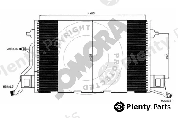 Somora 020960D — Condenser, air conditioning
