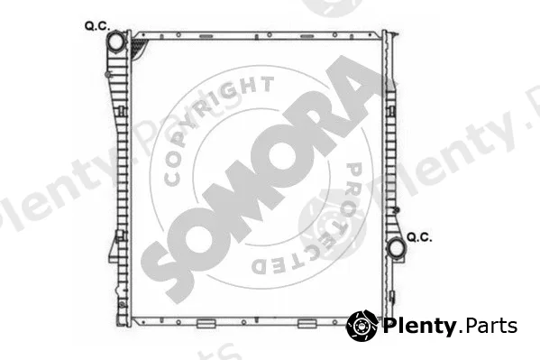 Somora 043040C — Radiator, engine cooling