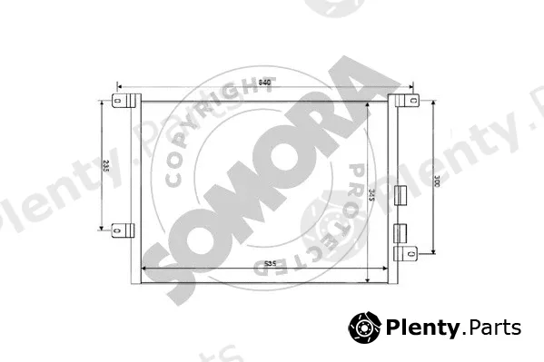 Somora 010160A — Condenser, air conditioning