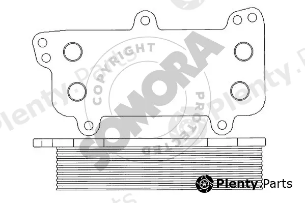 Somora 354165 — Oil Cooler, engine oil