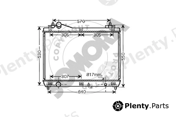Somora 305140C — Radiator, engine cooling