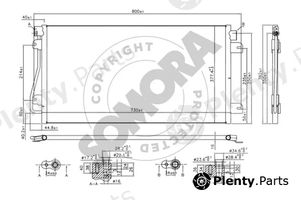Somora 245560F — Condenser, air conditioning