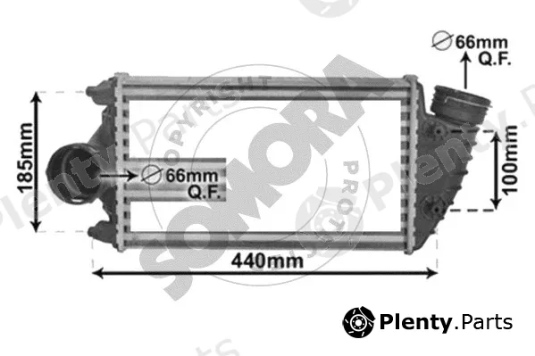 Somora 231145R — Charge Air Cooler