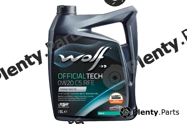 Wolf 1051984 — Engine Oil WOLF OFFICIALTECH 0W20 C5 RFE