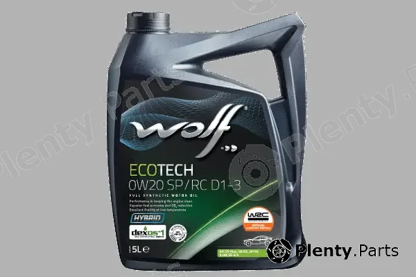 Wolf 1049892 — Engine Oil WOLF ECOTECH 0W20 SP/RC D1-3