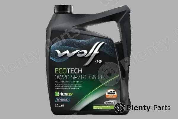 Wolf 1047260 — Engine Oil WOLF ECOTECH 0W20 SP/RC G6 FE
