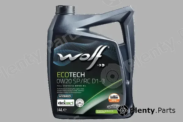 Wolf 1049891 — Engine Oil WOLF ECOTECH 0W20 SP/RC D1-3