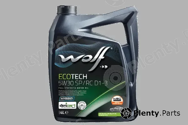 Wolf 1049901 — Engine Oil WOLF ECOTECH 5W30 SP/RC D1-3
