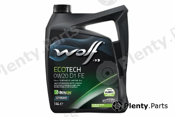 Wolf 8331749 — Engine Oil WOLF ECOTECH 0W20 D1 FE