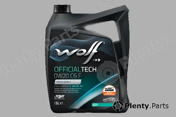 Wolf 1048795 — Engine Oil WOLF OFFICIALTECH 0W20 C6 F