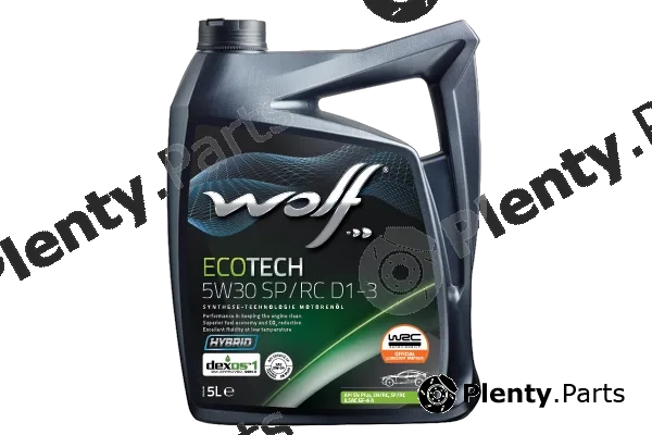 Wolf 1052002 — Engine Oil WOLF ECOTECH 5W30 SP/RC D1-3
