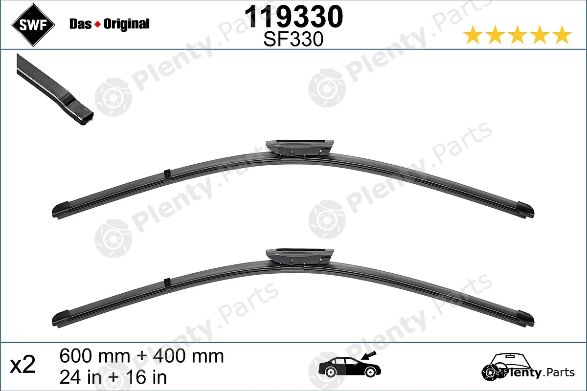 SWF 119330 — Wiper Blade DAS ORIGINAL SET