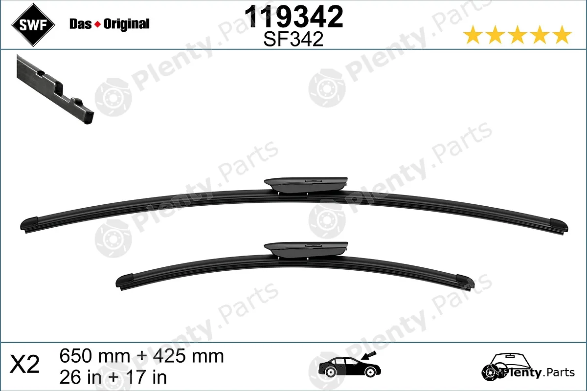 SWF 119342 — Wiper Blade DAS ORIGINAL SET