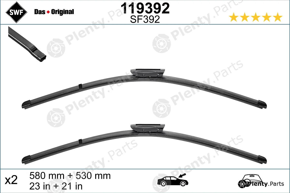 SWF 119392 — Wiper Blade DAS ORIGINAL SET