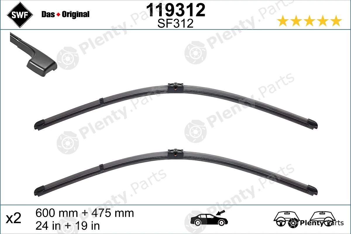 SWF 119312 — Wiper Blade DAS ORIGINAL SET
