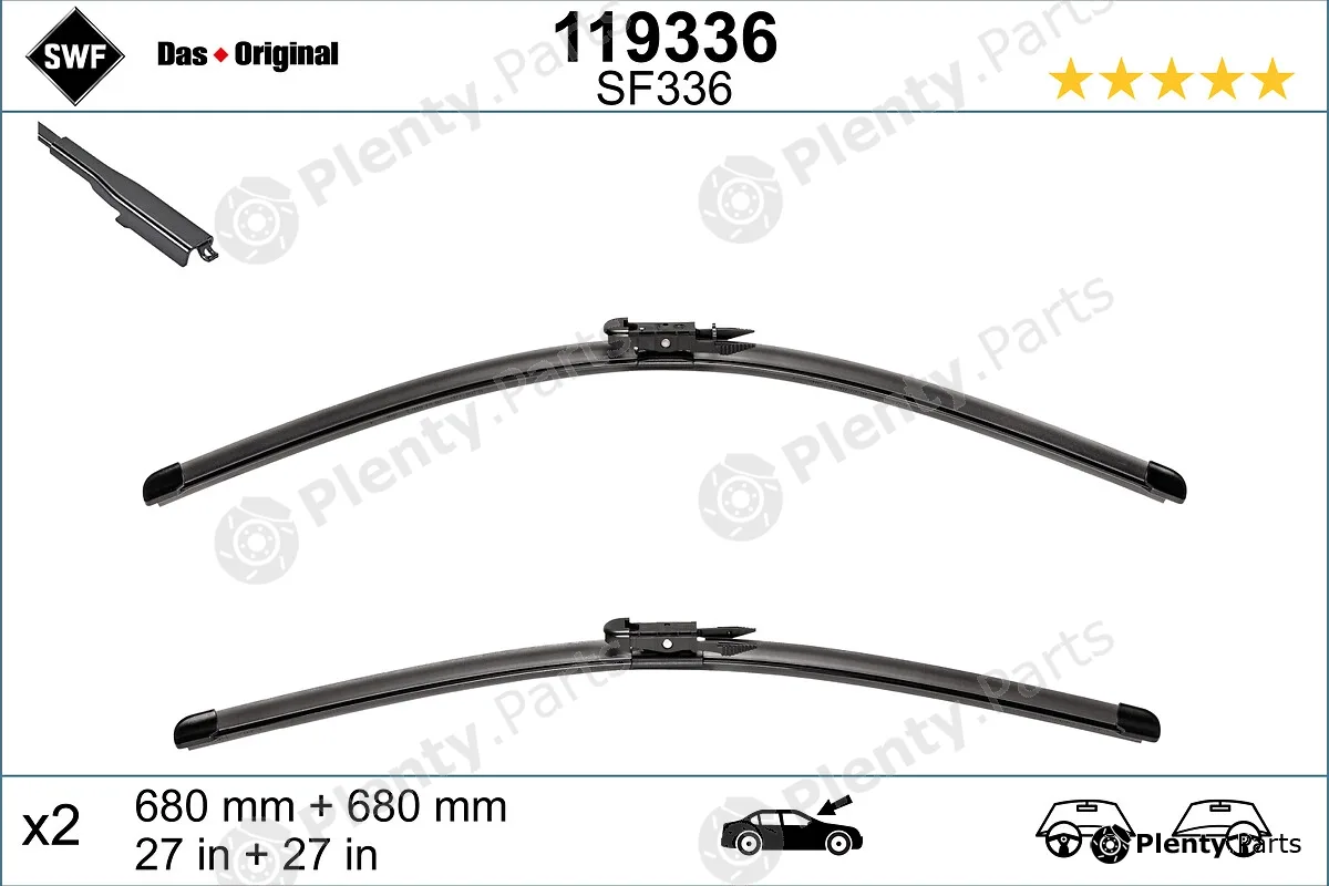 SWF 119336 — Wiper Blade DAS ORIGINAL SET
