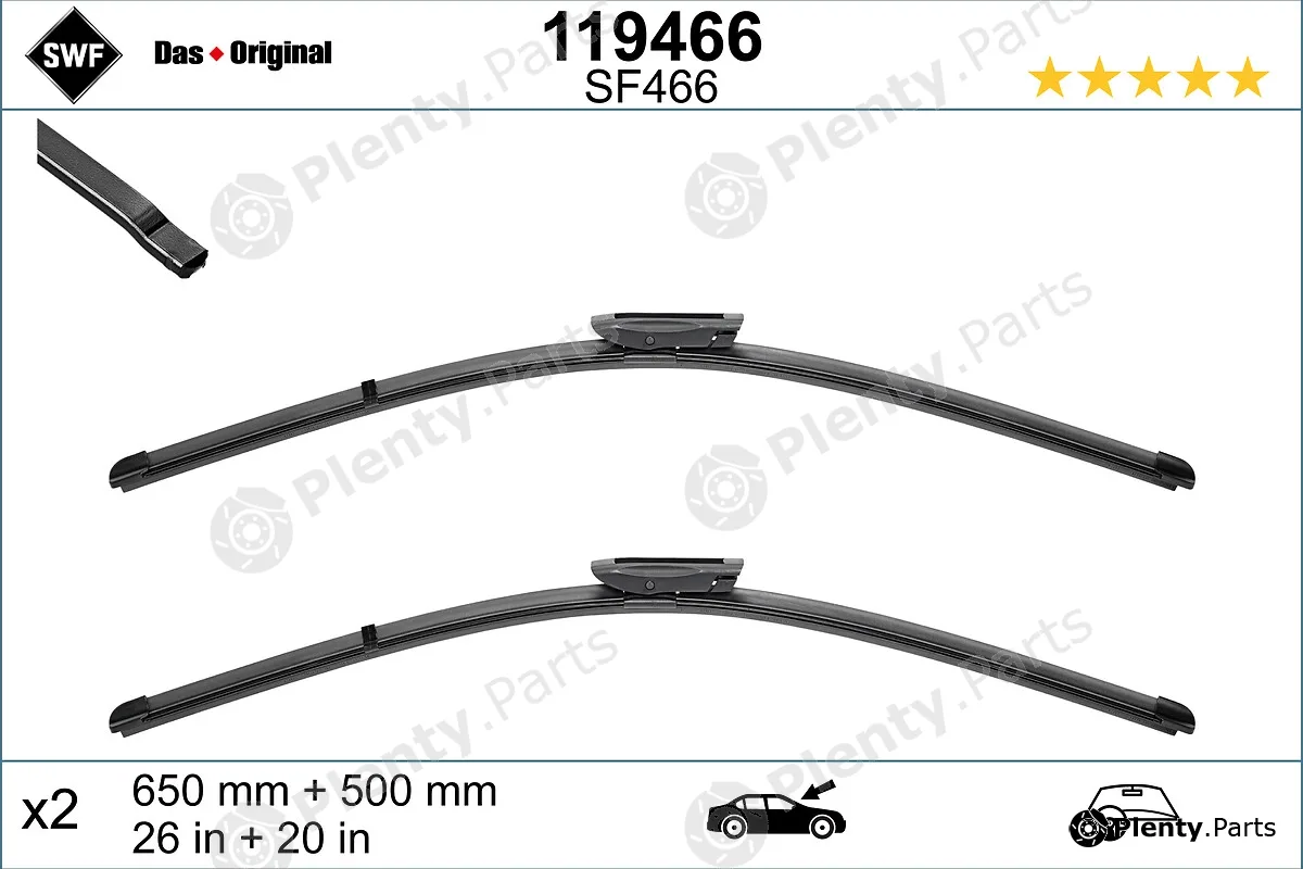 SWF 119466 — Wiper Blade DAS ORIGINAL SET