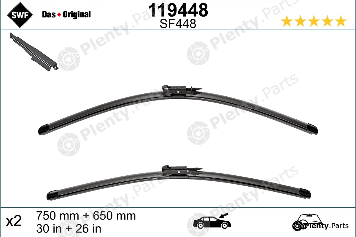 SWF 119448 — Wiper Blade DAS ORIGINAL SET