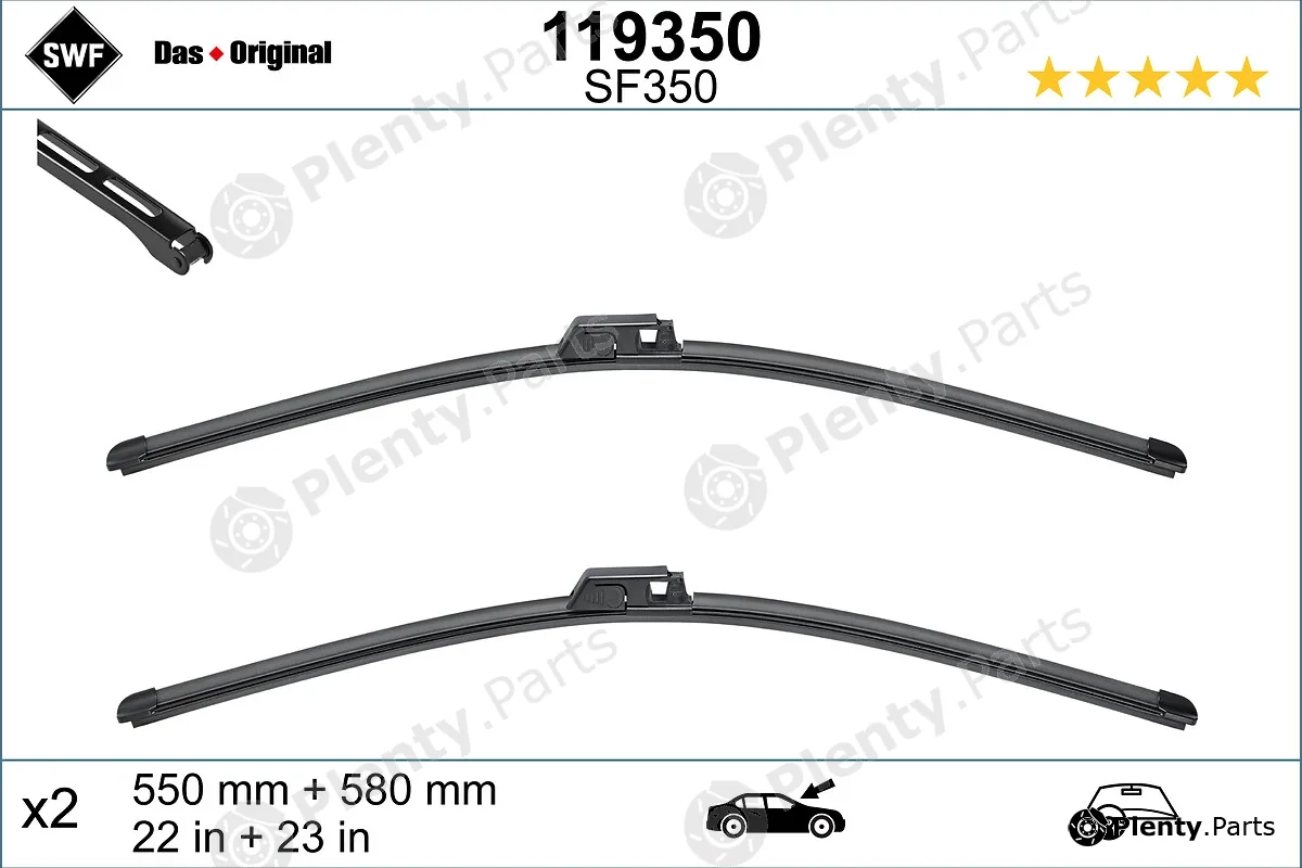 SWF 119350 — Wiper Blade DAS ORIGINAL SET