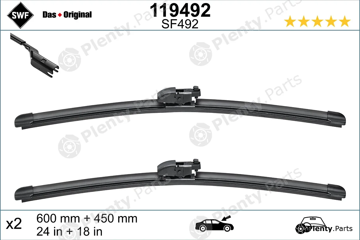 SWF 119492 — Wiper Blade DAS ORIGINAL SET