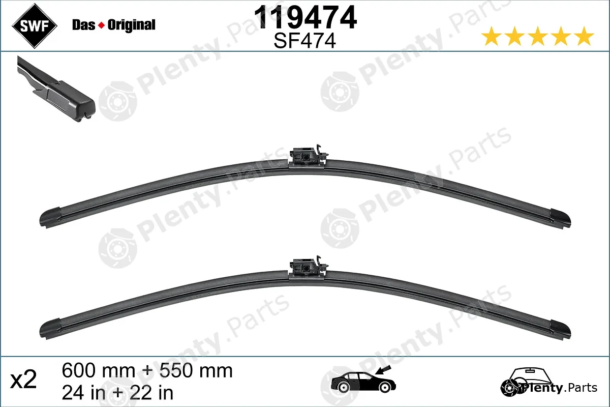 SWF 119474 — Wiper Blade DAS ORIGINAL SET