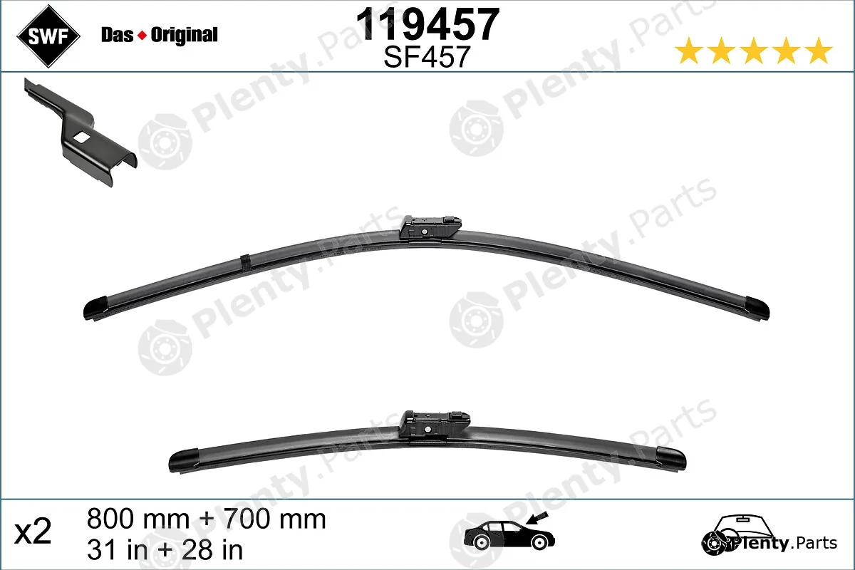 SWF 119457 — Wiper Blade DAS ORIGINAL SET