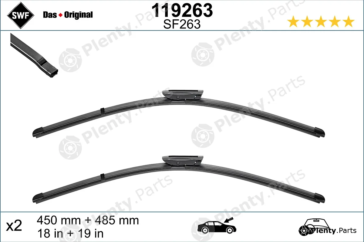 SWF 119263 — Wiper Blade DAS ORIGINAL SET