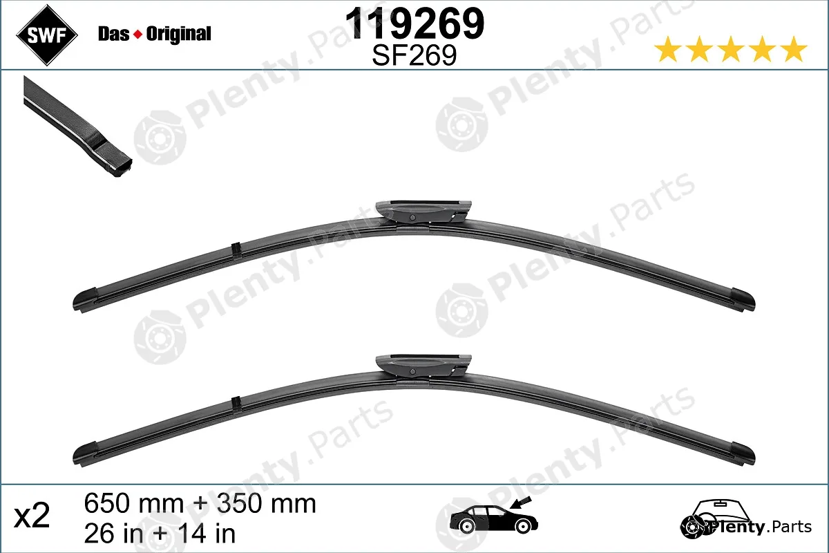 SWF 119269 — Wiper Blade DAS ORIGINAL SET