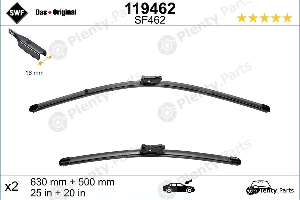 SWF 119462 — Wiper Blade DAS ORIGINAL SET