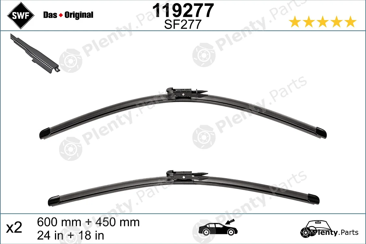 SWF 119277 — Wiper Blade DAS ORIGINAL SET