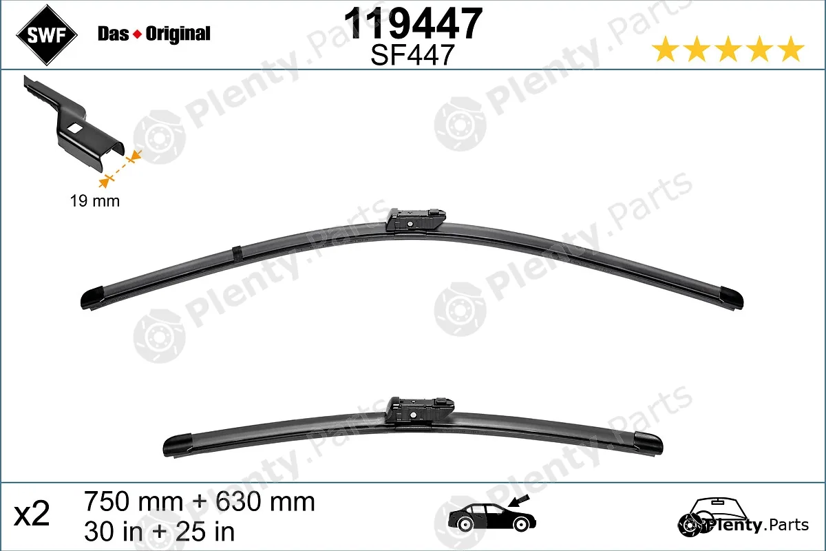 SWF 119447 — Wiper Blade DAS ORIGINAL SET