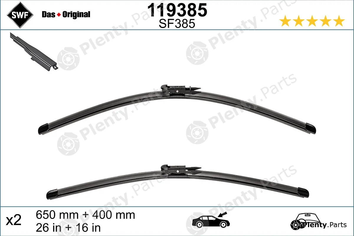 SWF 119385 — Wiper Blade DAS ORIGINAL SET