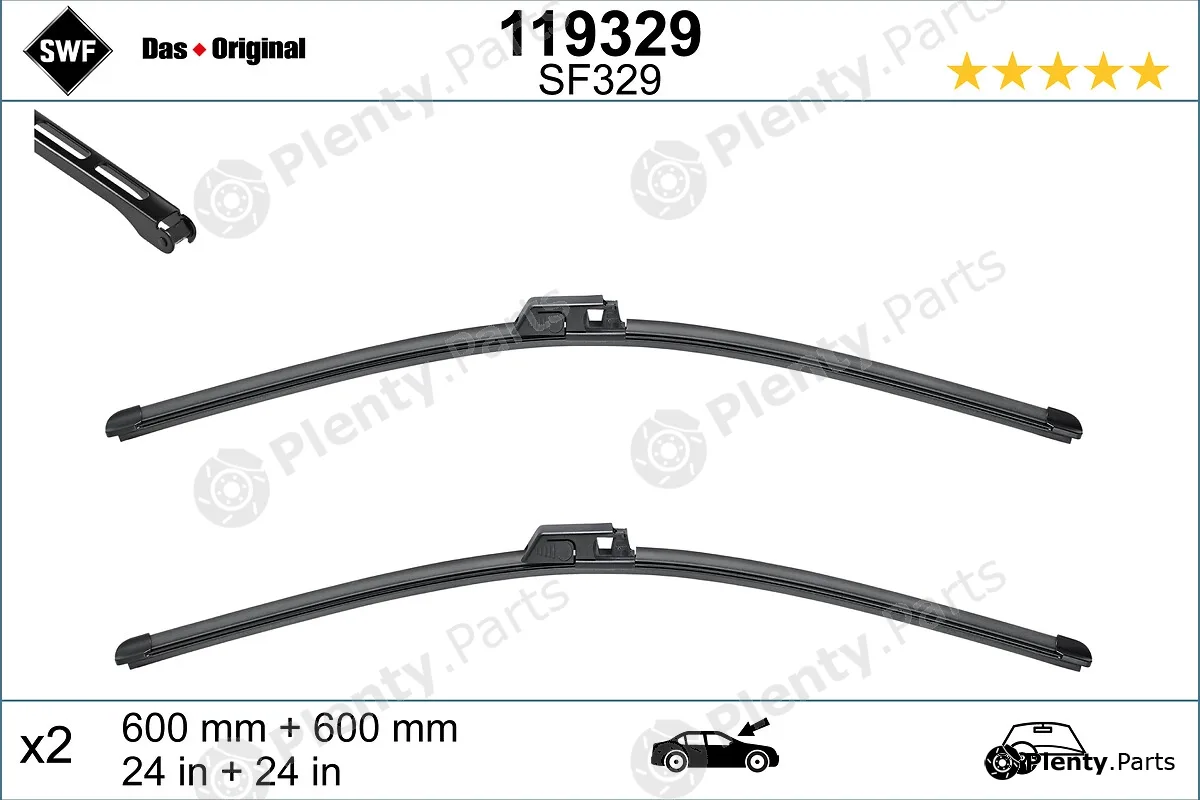 SWF 119329 — Wiper Blade DAS ORIGINAL SET