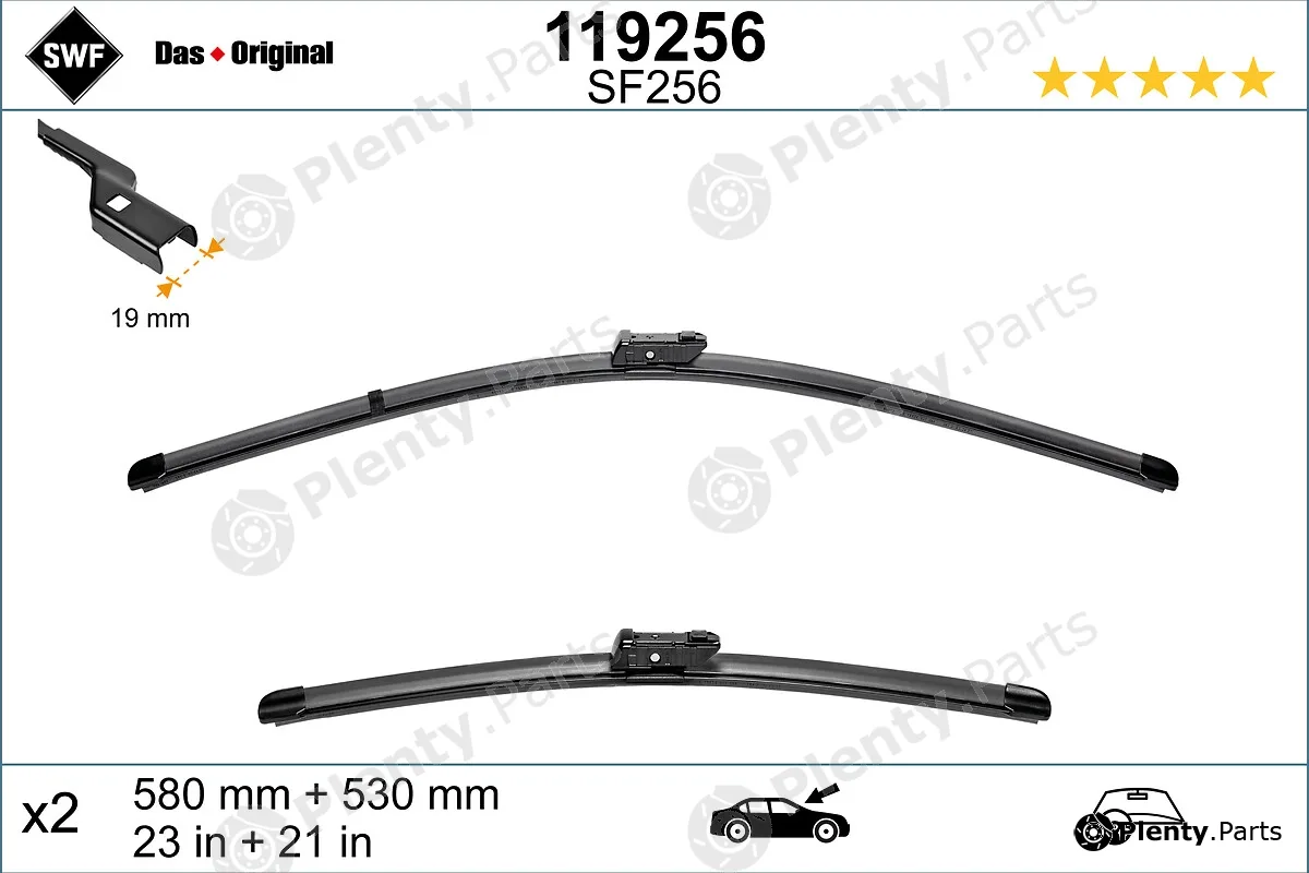 SWF 119256 — Wiper Blade DAS ORIGINAL SET