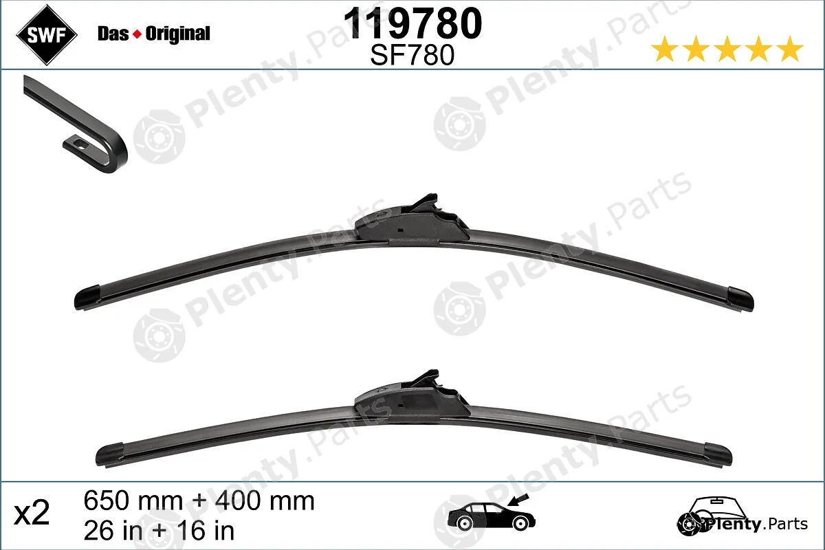 SWF 119780 — Wiper Blade DAS ORIGINAL SET