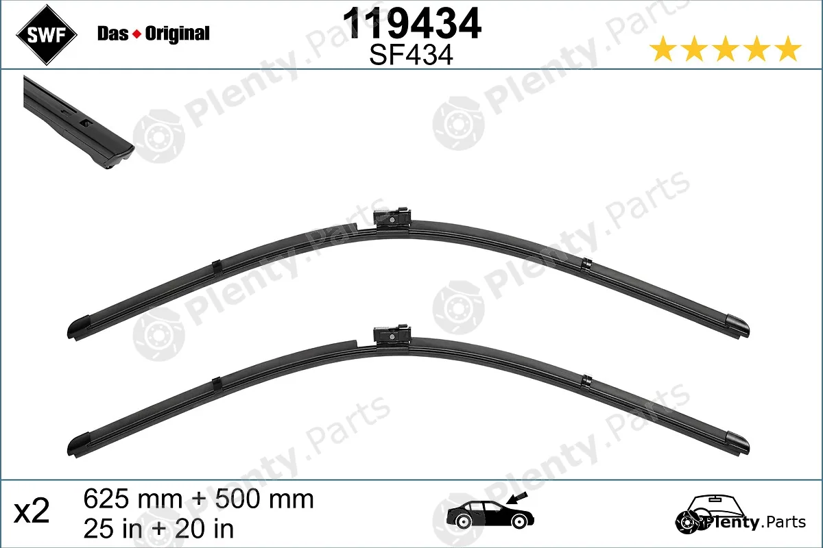 SWF 119434 — Wiper Blade DAS ORIGINAL SET