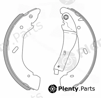 National NS4022 — Brake Shoe Set