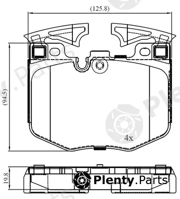 National NP3056 — Brake Pad Set, disc brake