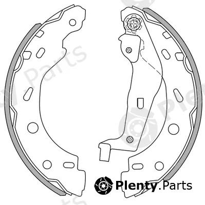 National NS4080 — Brake Shoe Set