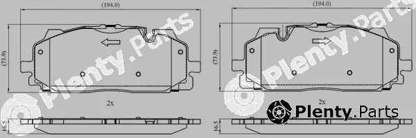 National NP3009 — Brake Pad Set, disc brake