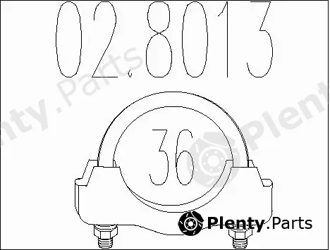 MTS 02.8013 — Pipe Connector, exhaust system