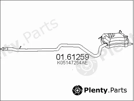 MTS 01.61259 — Rear Muffler