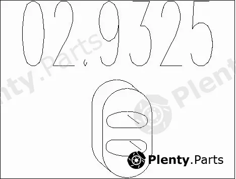 MTS 02.9325 — Rubber Buffer, muffler