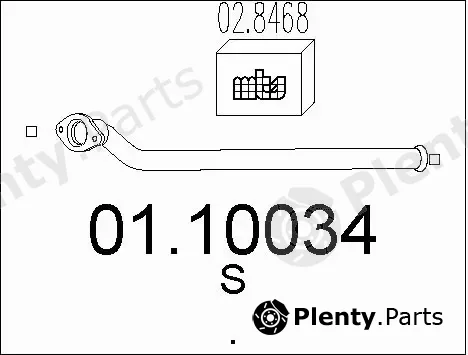 MTS 01.10034 — Exhaust Pipe