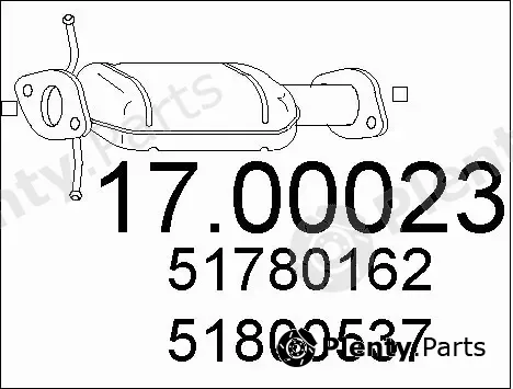 MTS 17.00023 — Soot/Particulate Filter, exhaust system