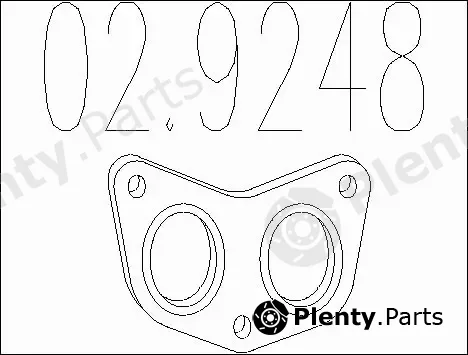 MTS 02.9248 — Gasket, exhaust pipe