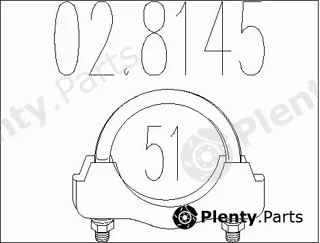 MTS 02.8145 — Pipe Connector, exhaust system